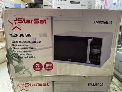 star sat 23 liter microwave oven white available color only