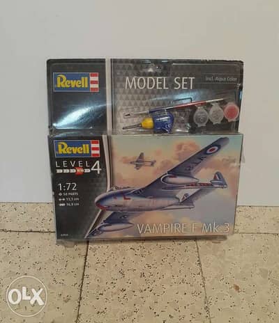 Vampire F MK. 3 Plastic Model Plane 1:72. .