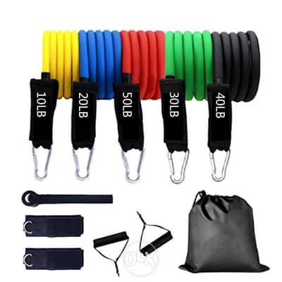 11pcs/set Fitness Resistance Band