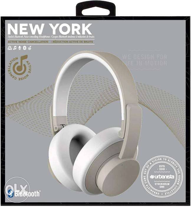 Urbanista New York Noise Cancelling Bluetooth Over Ear Headphones 0