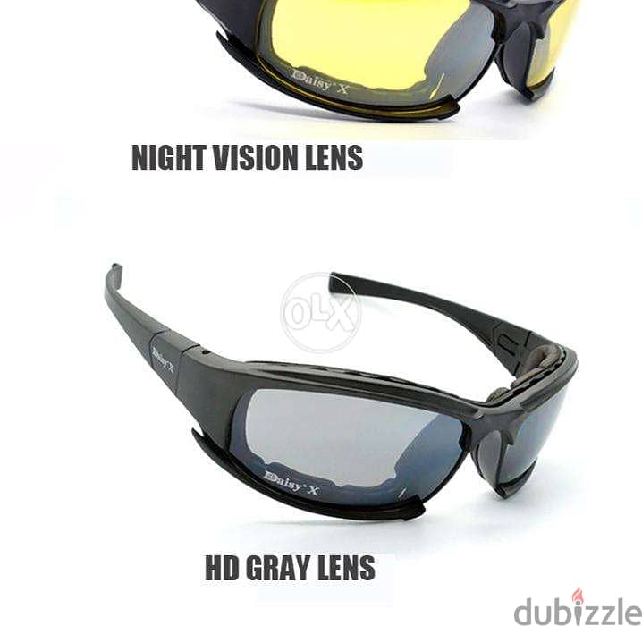 ORIGINAL Daisy X7 polarized sunglasses military Tactical Goggles men 10