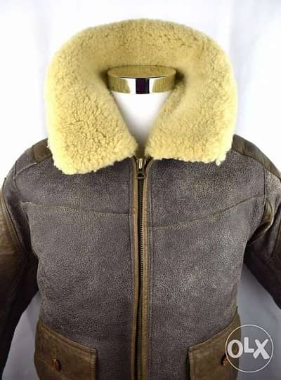 Ralph Lauren bomber shearling leather jacket