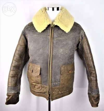 Ralph Lauren bomber shearling leather jacket