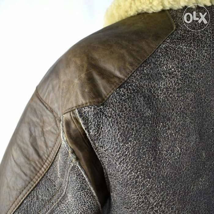 Ralph Lauren bomber shearling leather jacket 4