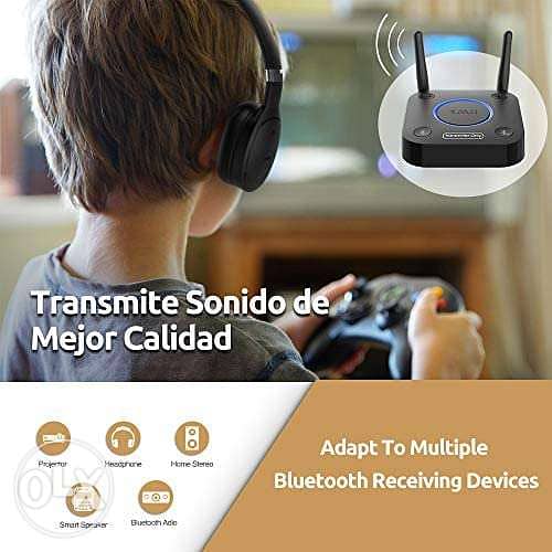 1Mii B06TX Bluetooth 5.0 Transmitter for TV to Wireless Headphone 4