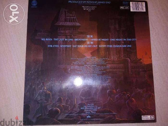 dio - the last in line vinyl 1984 vertigo VG 1