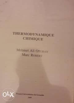 Thermodynamique Chimique