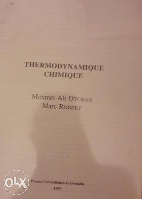 Thermodynamique Chimique 0