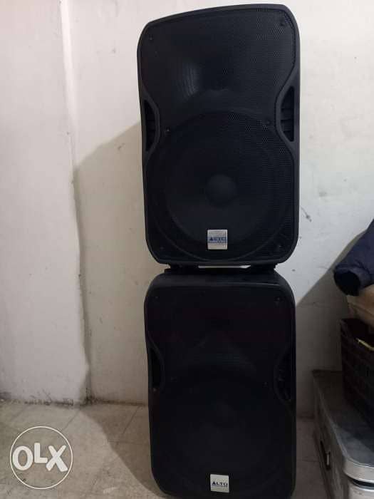 2 speakers alto professional topp pro music tpm mixer 6