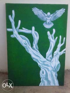 oil painting olive tree 0