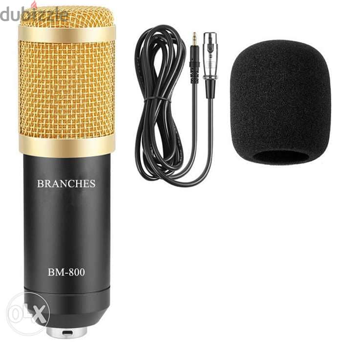 BM800 Mic Condenser Sound Recording Microphone With Shock Mount 0