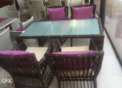 rattan dining table