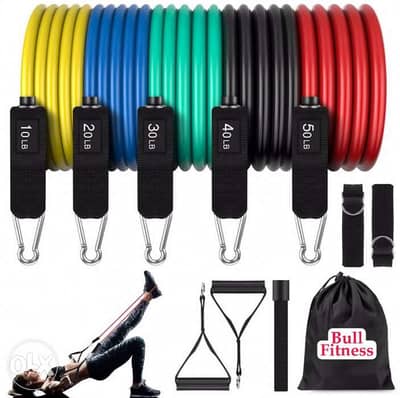 Resistance Bands 11pcs Premium quality up to 150lb