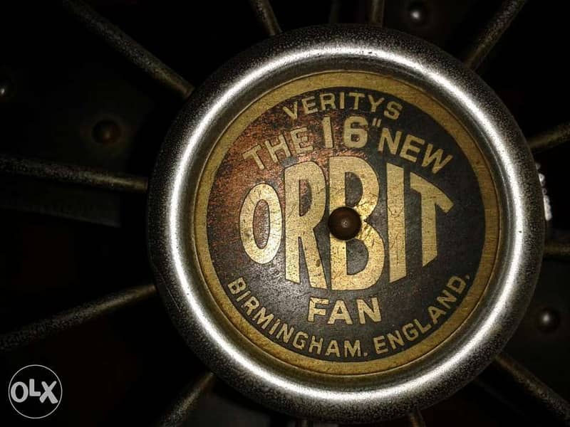 Vintage electric fan orbit / antiquité / مروحة اصلية قديمة 4