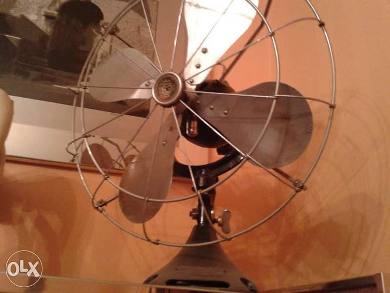 Vintage electric fan orbit / antiquité / مروحة اصلية قديمة 5