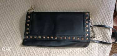 As new black handbag