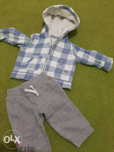 Carter's brand, 12months, clothing, pant with jacket, set for kids boy