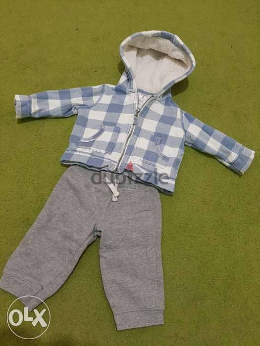 Carter's brand, 12months, clothing, pant with jacket, set for kids boy 2