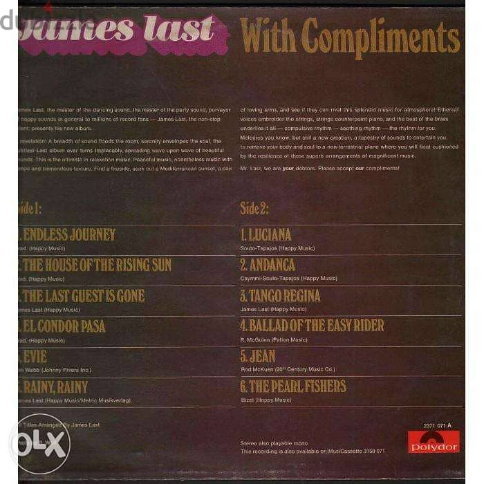 james last with compliments vinyl 1