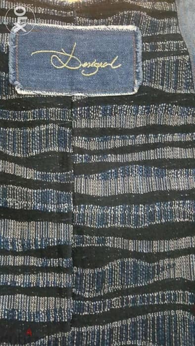 Desigual denim embroidery patchwork dress large فستان 5