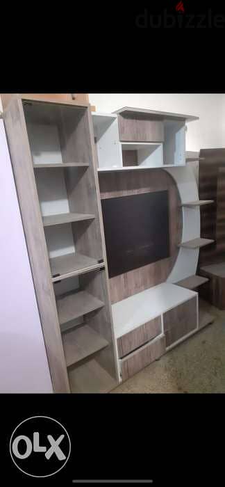 tv unit with shelving