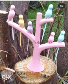 Kitchen decoration tree shape stand with birds 0