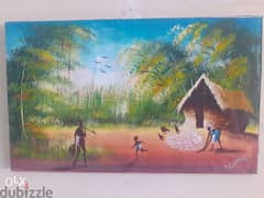 3 african paintings