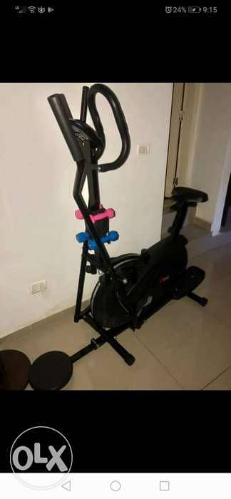 Elleptical cardio machine and Bicycle