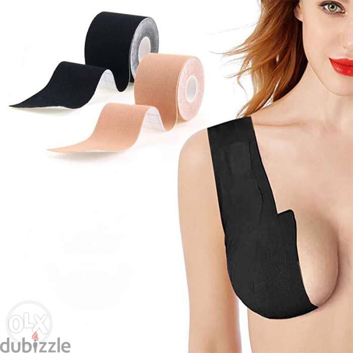Roll Boob Tape Women DIY Breast Nipple Covers Push Up Bra Body Straple 0