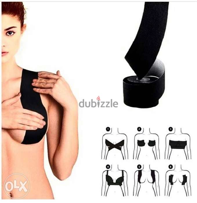 Roll Boob Tape Women DIY Breast Nipple Covers Push Up Bra Body Straple 2