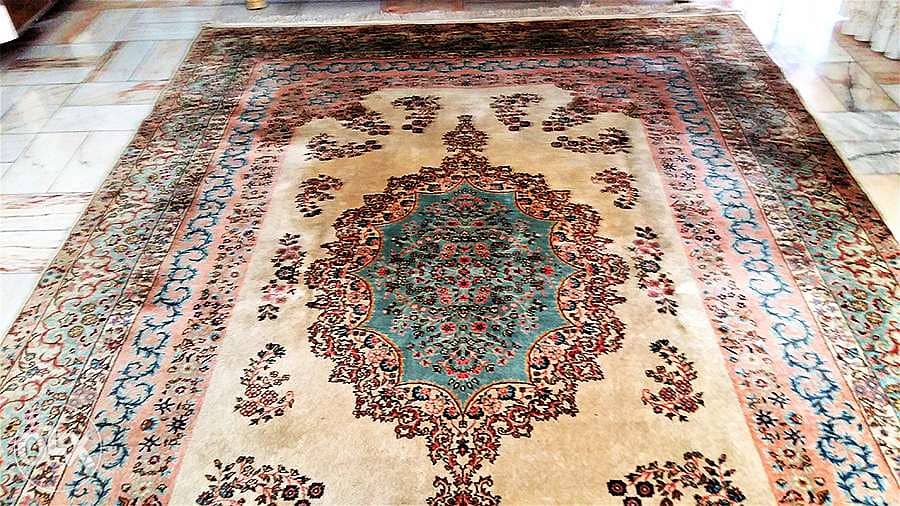 Persian Kerman hand knotted wool carpet 2