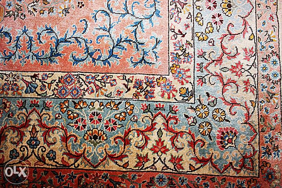 Persian Kerman hand knotted wool carpet 4