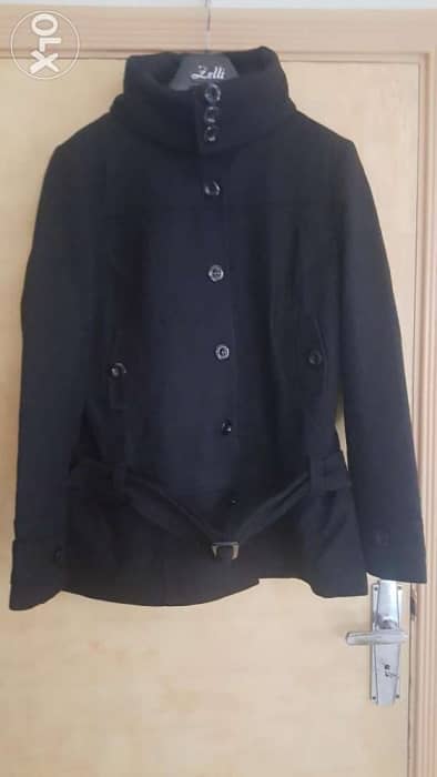 STREET ONE made in germany wool coat jacket large جاكيت طويل