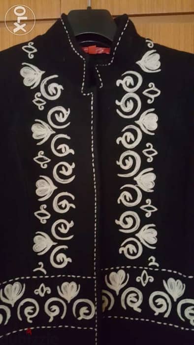 RENE DERHY embroidered coat jacket small 38 2