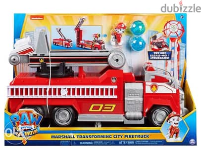 PAW Patrol, Marshall Movie Transforming City Fire Truck