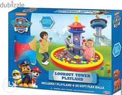 Paw Patrol Lookout Tower BallPit Playland Includes 50 Soft-Flex Balls: