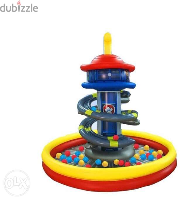 Paw Patrol Lookout Tower BallPit Playland Includes 50 Soft-Flex Balls: 1
