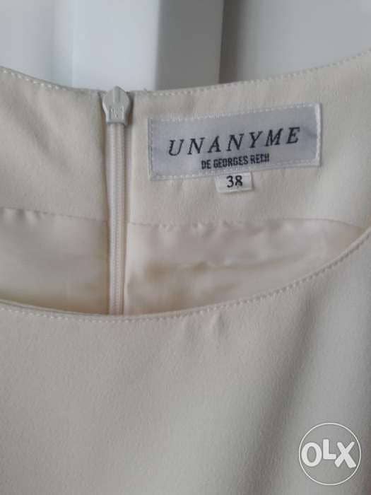 Unanyme by Georges rech / robe blanche taille 38 1