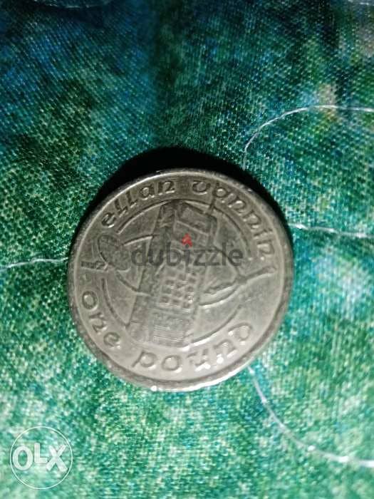 1 pound isle of man 1989 ellan vannin coin 2
