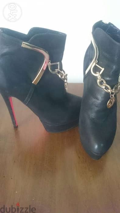 Boot high heels black 1