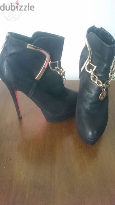 Boot high heels black 3