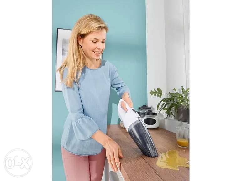 silvercrest مكنسة تشيرج يدوية hand vacuum cleaner rechargeable 5