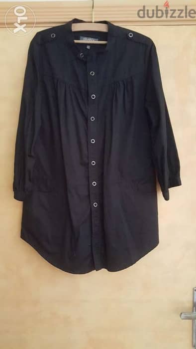 PHOBIA cotton black shirt top medium قميص 0