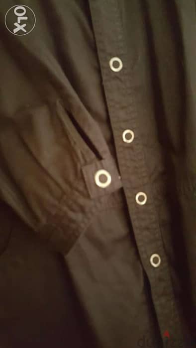 PHOBIA cotton black shirt top medium قميص 2