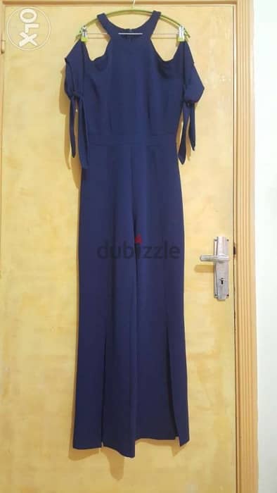 L'OLIVE VERTE Navy Overall jumpsuit size 3 (38 40) اوفرول كحلي