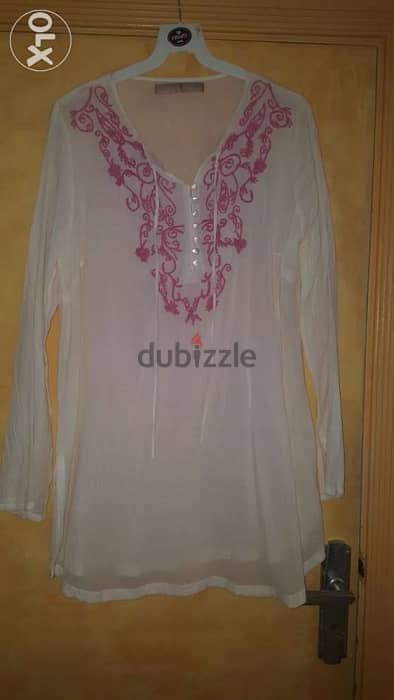 Culture tunic embroidered top 42 44