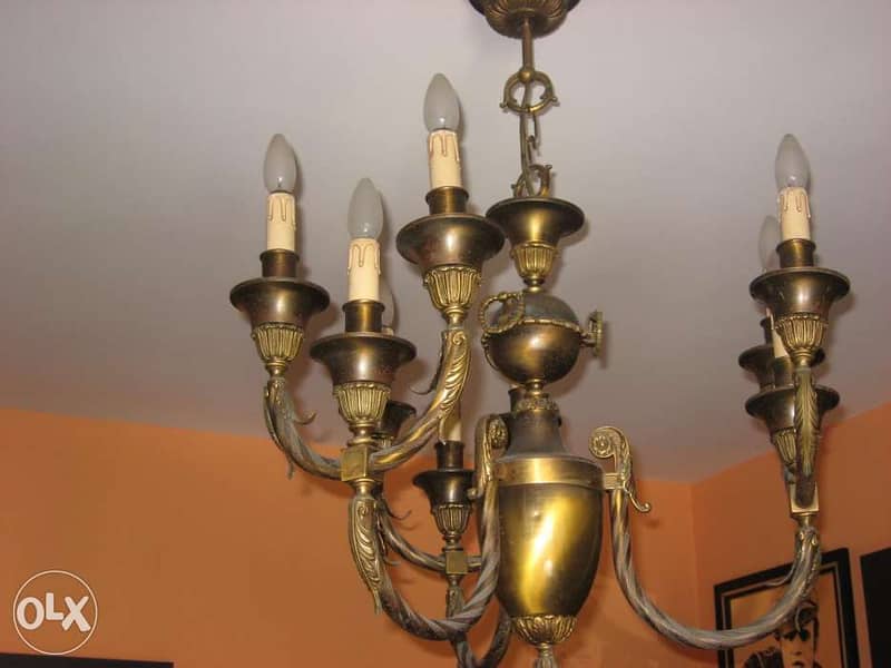 تريا نحاس copper / chandelier antiquité 1