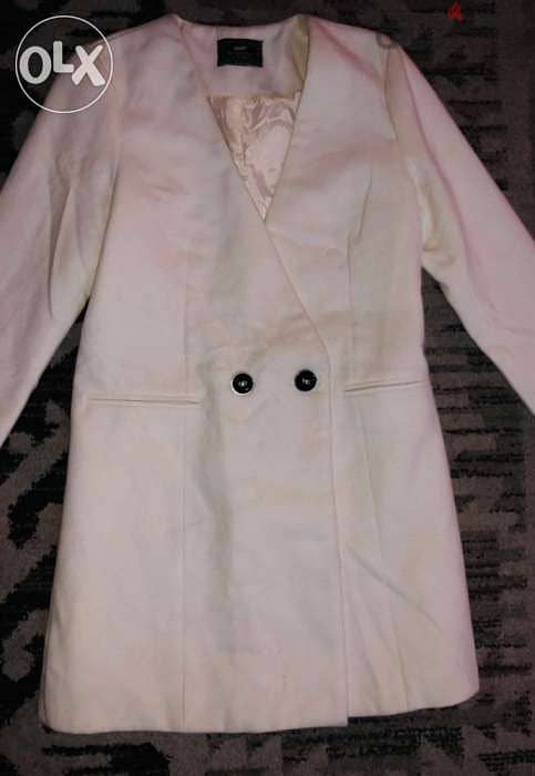 MAX coat, women clothing,Menteau, كبّوت نسائي طويل,blanc sale color 3