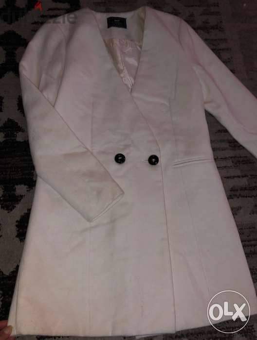 MAX coat, women clothing,Menteau, كبّوت نسائي طويل,blanc sale color 5