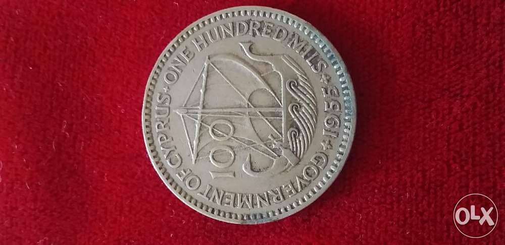 عملة قبرصية ١٩٥٥ سعرها 6$ 1